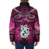 Personalised Maori Matariki Manaia Mawhero Padded Jacket Maori Kowhaiwhai Pattern Galaxy LT01 - Polynesian Pride