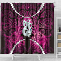 Maori Matariki Manaia Mawhero Shower Curtain Maori Kowhaiwhai Pattern Galaxy LT01 - Polynesian Pride