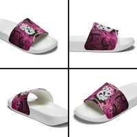 Maori Matariki Manaia Mawhero Slide Sandals Maori Kowhaiwhai Pattern Galaxy LT01 - Polynesian Pride