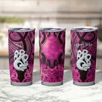 Personalised Maori Matariki Manaia Mawhero Tumbler Cup Maori Kowhaiwhai Pattern Galaxy LT01 - Polynesian Pride