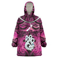 Personalised Maori Matariki Manaia Mawhero Wearable Blanket Hoodie Maori Kowhaiwhai Pattern Galaxy