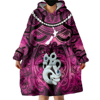 Personalised Maori Matariki Manaia Mawhero Wearable Blanket Hoodie Maori Kowhaiwhai Pattern Galaxy