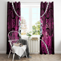 Maori Matariki Manaia Mawhero Window Curtain Maori Kowhaiwhai Pattern Galaxy