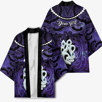 Personalised Maori Matariki Manaia Waiporoporo Kimono Maori Kowhaiwhai Pattern Galaxy LT01 - Polynesian Pride