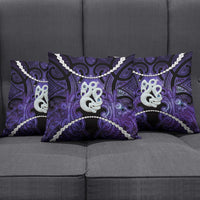 Maori Matariki Manaia Waiporoporo Pillow Cover Maori Kowhaiwhai Pattern Galaxy LT01 - Polynesian Pride