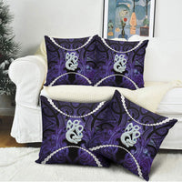Maori Matariki Manaia Waiporoporo Pillow Cover Maori Kowhaiwhai Pattern Galaxy LT01 - Polynesian Pride