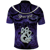 Personalised Maori Matariki Manaia Waiporoporo Polo Shirt Maori Kowhaiwhai Pattern Galaxy LT01 - Polynesian Pride