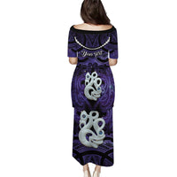 Personalised Maori Matariki Manaia Waiporoporo Puletasi Maori Kowhaiwhai Pattern Galaxy LT01 - Polynesian Pride