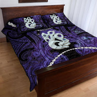 Maori Matariki Manaia Waiporoporo Quilt Bed Set Maori Kowhaiwhai Pattern Galaxy LT01 - Polynesian Pride