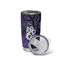 Personalised Maori Matariki Manaia Waiporoporo Tumbler Cup Maori Kowhaiwhai Pattern Galaxy LT01 - Polynesian Pride