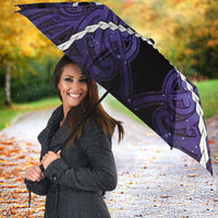 Maori Matariki Manaia Waiporoporo Umbrella Maori Kowhaiwhai Pattern Galaxy LT01 - Polynesian Pride