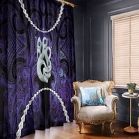 Maori Matariki Manaia Waiporoporo Window Curtain Maori Kowhaiwhai Pattern Galaxy LT01 - Polynesian Pride