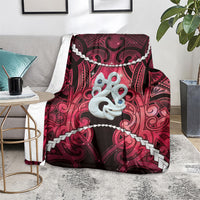 Maori Matariki Manaia Whero Blanket Maori Kowhaiwhai Pattern Galaxy LT01 - Polynesian Pride