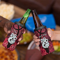 Personalised Maori Matariki Manaia Whero 4 in 1 Can Cooler Tumbler Maori Kowhaiwhai Pattern Galaxy