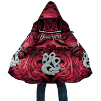 Personalised Maori Matariki Manaia Whero Cloak Maori Kowhaiwhai Pattern Galaxy LT01 Unisex Red - Polynesian Pride