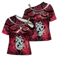 Personalised Maori Matariki Manaia Whero Cross Shoulder Shirt Maori Kowhaiwhai Pattern Galaxy LT01 - Polynesian Pride