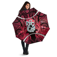 Maori Matariki Manaia Whero Umbrella Maori Kowhaiwhai Pattern Galaxy LT01 - Polynesian Pride