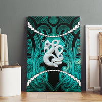 Maori Matariki Manaia Turquoise Canvas Wall Art Maori Kowhaiwhai Pattern Galaxy LT01 - Polynesian Pride