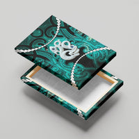 Maori Matariki Manaia Turquoise Canvas Wall Art Maori Kowhaiwhai Pattern Galaxy LT01 - Polynesian Pride