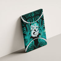 Maori Matariki Manaia Turquoise Canvas Wall Art Maori Kowhaiwhai Pattern Galaxy LT01 - Polynesian Pride
