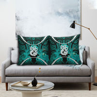 Maori Matariki Manaia Turquoise Pillow Cover Maori Kowhaiwhai Pattern Galaxy LT01 - Polynesian Pride