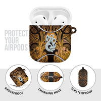 Maori Matariki Manaia Kowhai AirPods Case Maori Kowhaiwhai Pattern Galaxy LT01 - Polynesian Pride