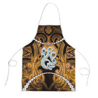 Maori Matariki Manaia Kowhai Apron Maori Kowhaiwhai Pattern Galaxy LT01 Yellow - Polynesian Pride