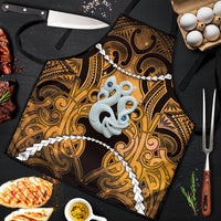 Maori Matariki Manaia Kowhai Apron Maori Kowhaiwhai Pattern Galaxy LT01 Yellow - Polynesian Pride
