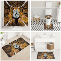 Maori Matariki Manaia Kowhai Bathroom Set Maori Kowhaiwhai Pattern Galaxy LT01 - Polynesian Pride