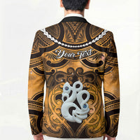 Personalised Maori Matariki Manaia Kowhai Blazer Maori Kowhaiwhai Pattern Galaxy LT01 - Polynesian Pride