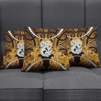 Maori Matariki Manaia Kowhai Pillow Cover Maori Kowhaiwhai Pattern Galaxy LT01 - Polynesian Pride