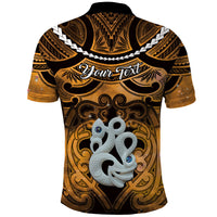 Personalised Maori Matariki Manaia Kowhai Polo Shirt Maori Kowhaiwhai Pattern Galaxy LT01 - Polynesian Pride