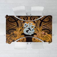 Maori Matariki Manaia Kowhai Tablecloth Maori Kowhaiwhai Pattern Galaxy LT01 Yellow - Polynesian Pride