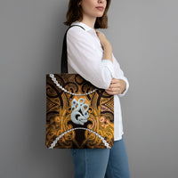 Maori Matariki Manaia Kowhai Tote Bag Maori Kowhaiwhai Pattern Galaxy LT01 - Polynesian Pride