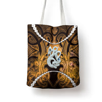 Maori Matariki Manaia Kowhai Tote Bag Maori Kowhaiwhai Pattern Galaxy LT01 - Polynesian Pride
