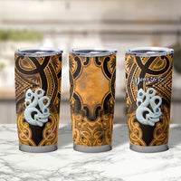 Personalised Maori Matariki Manaia Kowhai Tumbler Cup Maori Kowhaiwhai Pattern Galaxy LT01 - Polynesian Pride