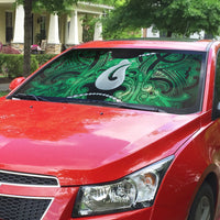 Maori Matariki Hei Matau Kakariki Auto Sun Shade Maori Kowhaiwhai Pattern Galaxy LT01 - Polynesian Pride