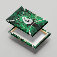 Maori Matariki Hei Matau Kakariki Canvas Wall Art Maori Kowhaiwhai Pattern Galaxy LT01 - Polynesian Pride