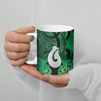 Personalised Maori Matariki Hei Matau Kakariki Ceramic Mug Maori Kowhaiwhai Pattern Galaxy LT01 - Polynesian Pride