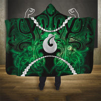 Maori Matariki Hei Matau Kakariki Hooded Blanket Maori Kowhaiwhai Pattern Galaxy LT01 - Polynesian Pride