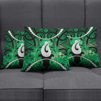 Maori Matariki Hei Matau Kakariki Pillow Cover Maori Kowhaiwhai Pattern Galaxy LT01 - Polynesian Pride