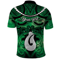 Personalised Maori Matariki Hei Matau Kakariki Polo Shirt Maori Kowhaiwhai Pattern Galaxy LT01 - Polynesian Pride