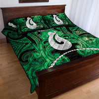 Maori Matariki Hei Matau Kakariki Quilt Bed Set Maori Kowhaiwhai Pattern Galaxy LT01 - Polynesian Pride