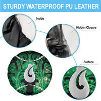Maori Matariki Hei Matau Kakariki Spare Tire Cover Maori Kowhaiwhai Pattern Galaxy LT01 - Polynesian Pride