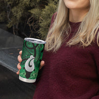 Personalised Maori Matariki Hei Matau Kakariki Tumbler Cup Maori Kowhaiwhai Pattern Galaxy LT01 - Polynesian Pride