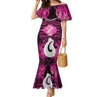 Personalised Maori Matariki Hei Matau Mawhero Family Matching Mermaid Dress and Hawaiian Shirt Maori Kowhaiwhai Pattern Galaxy