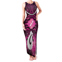 Personalised Maori Matariki Hei Matau Mawhero Family Matching Tank Maxi Dress and Hawaiian Shirt Maori Kowhaiwhai Pattern Galaxy