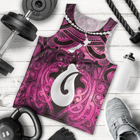 Personalised Maori Matariki Hei Matau Mawhero Men Tank Top Maori Kowhaiwhai Pattern Galaxy LT01 - Polynesian Pride