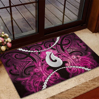 Maori Matariki Hei Matau Mawhero Rubber Doormat Maori Kowhaiwhai Pattern Galaxy LT01 - Polynesian Pride