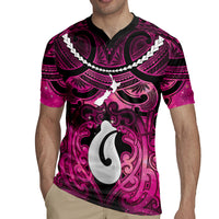 Personalised Maori Matariki Hei Matau Mawhero Rugby Jersey Maori Kowhaiwhai Pattern Galaxy LT01 - Polynesian Pride